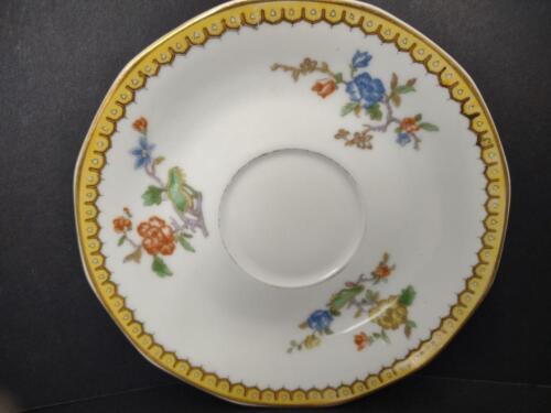 Haviland Limoges Eden 5-3/4" Saucer ONLY Gold Trim Parrot ( lot 778)