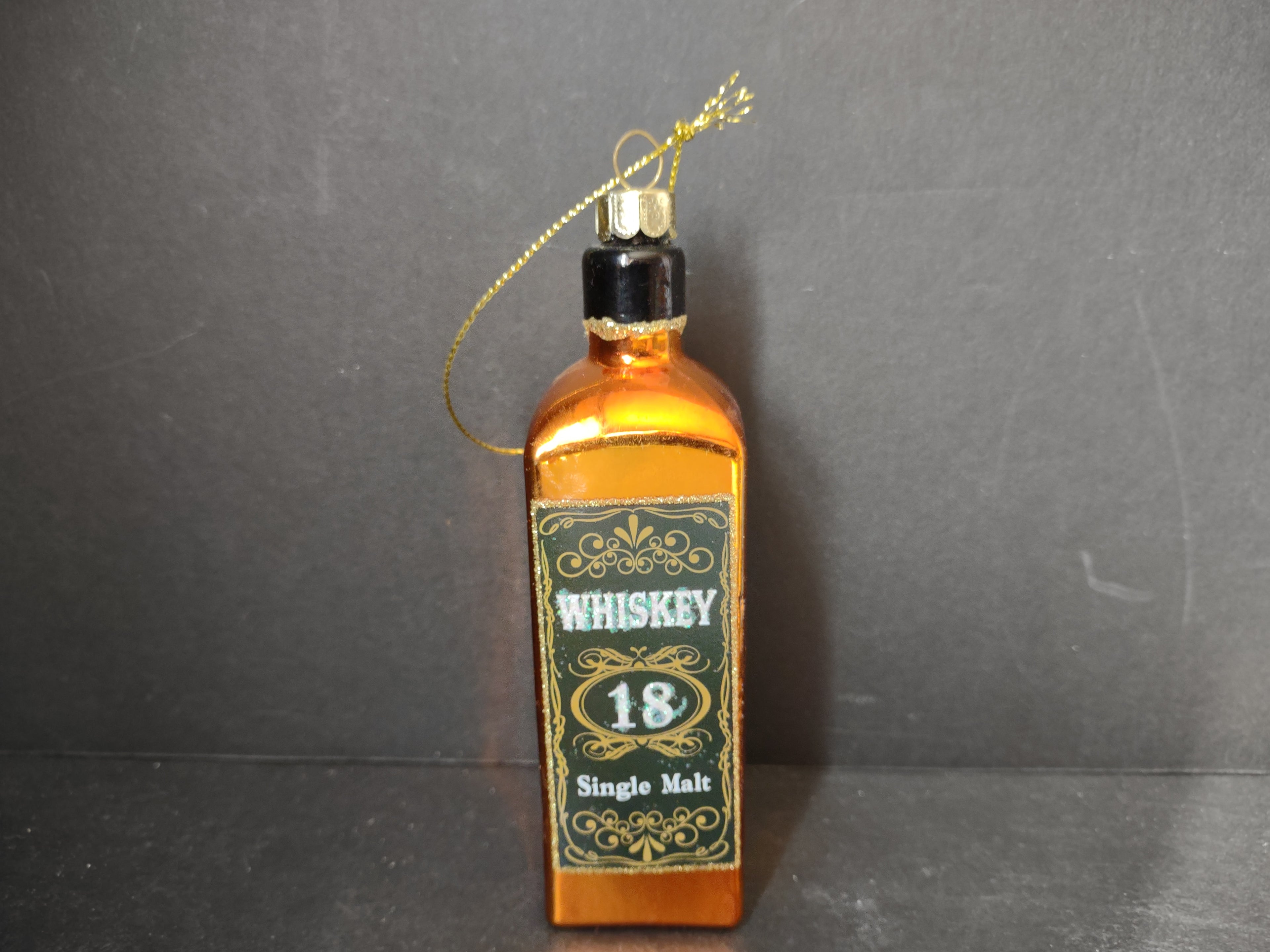 Christmas Ornament Glass Whiskey Single Malt (lot 4824)