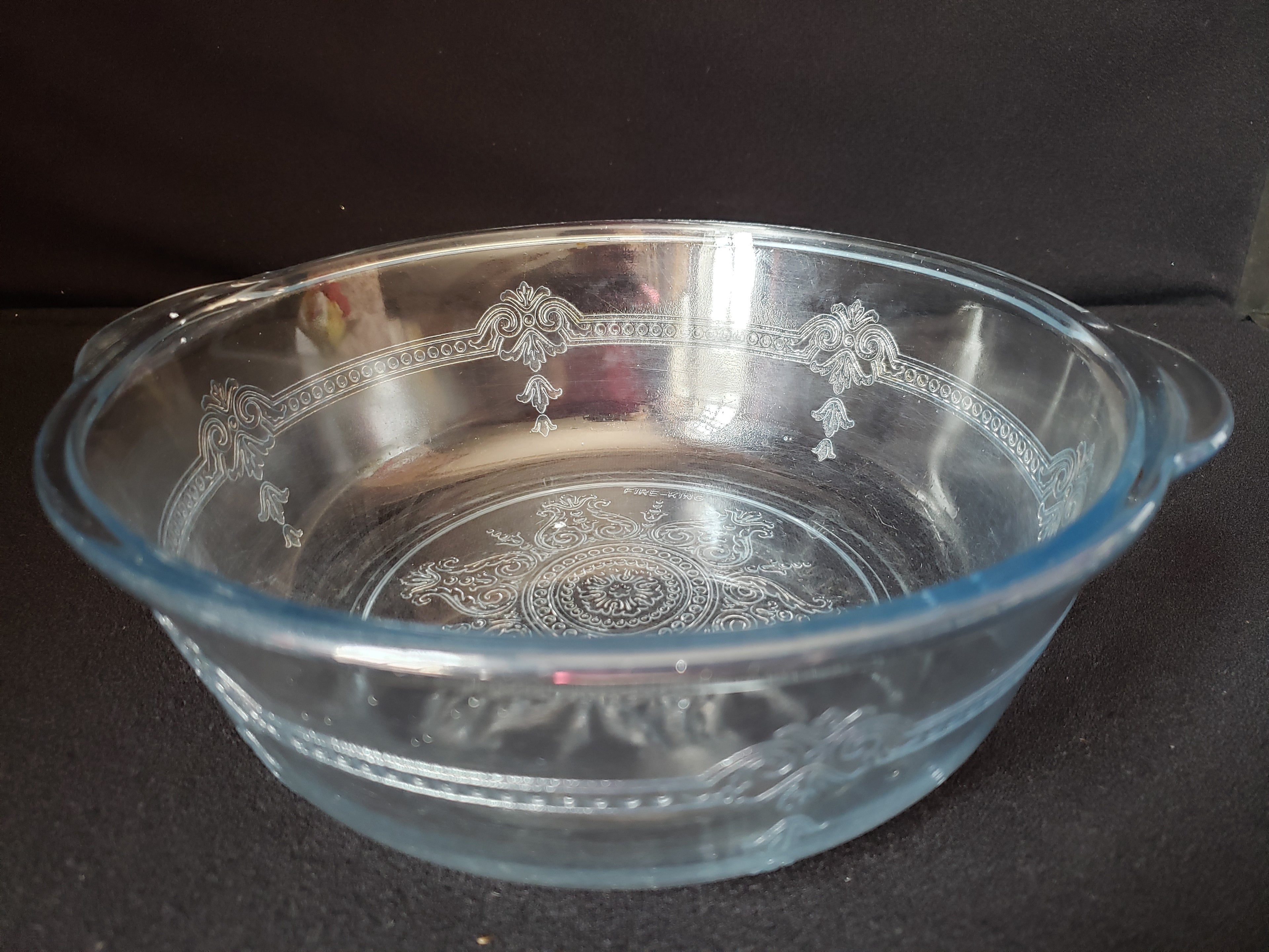 Vintage Fire King Sapphire Blue Philbe 8" Casserole Dish NO LID (2150)