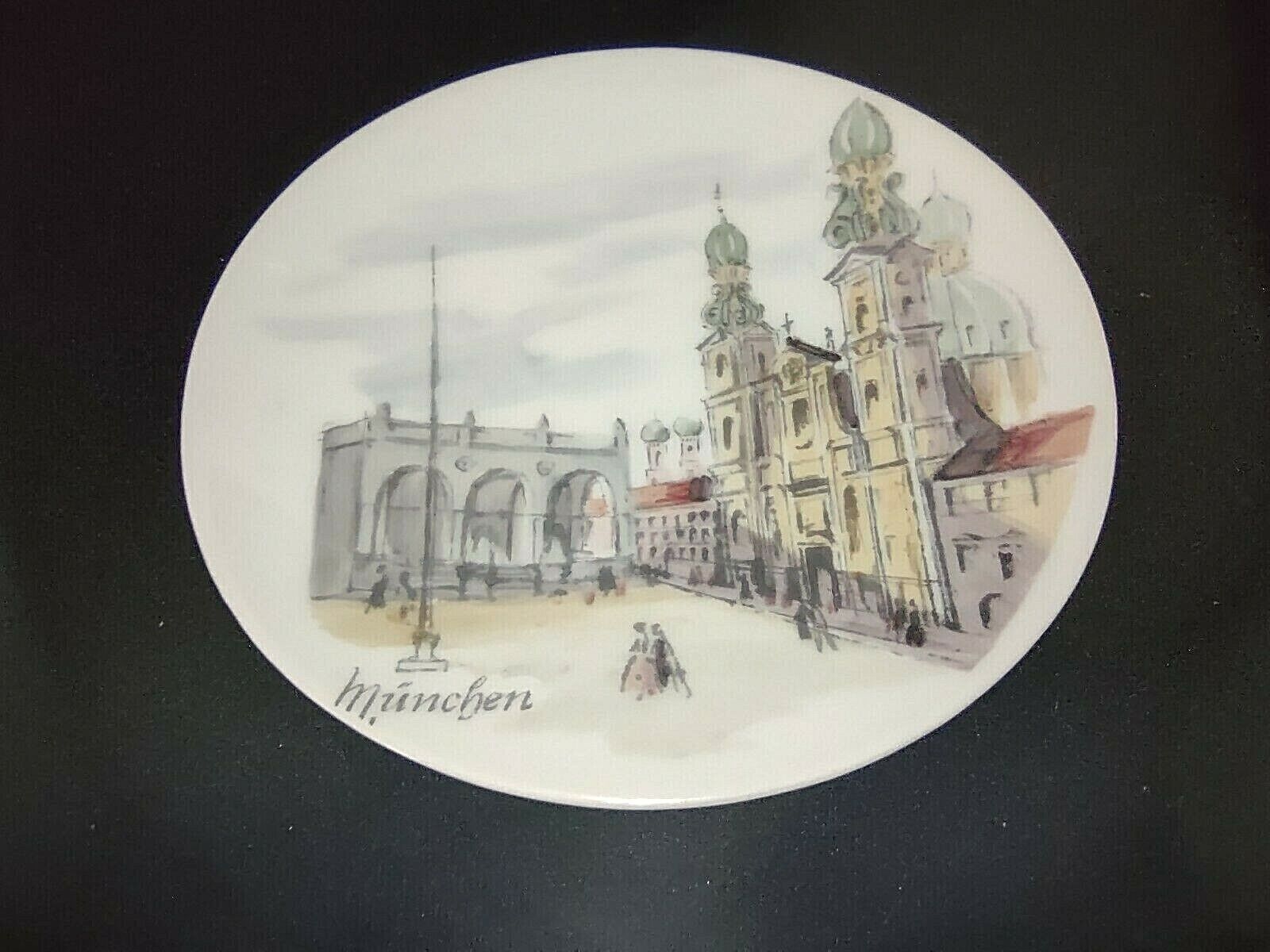 018 Collectible Rosenthale Plate Munchen Germany Hand Painted