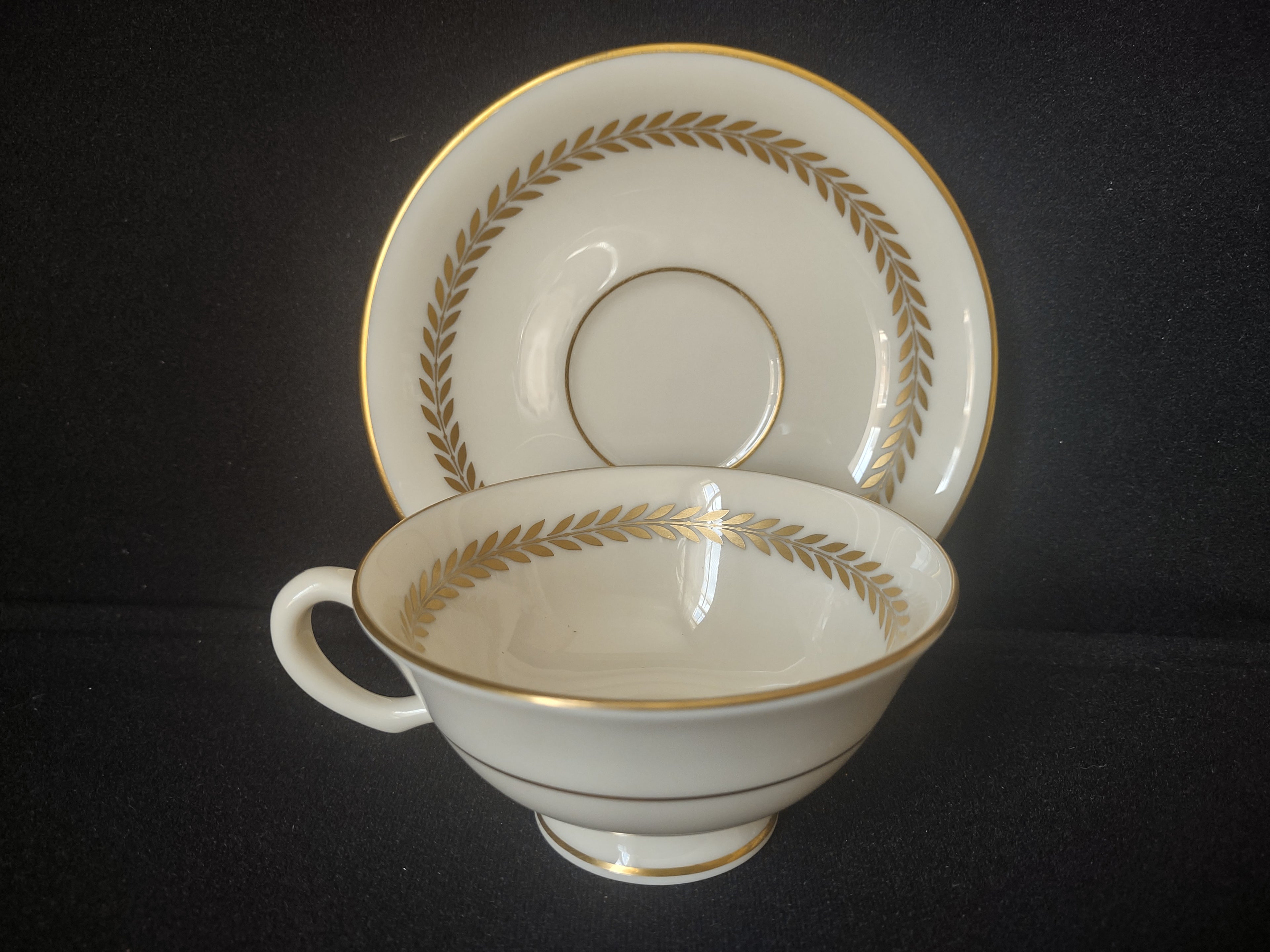 Vintage Lenox Imperial Tea Cup with Saucer (lot 1802)