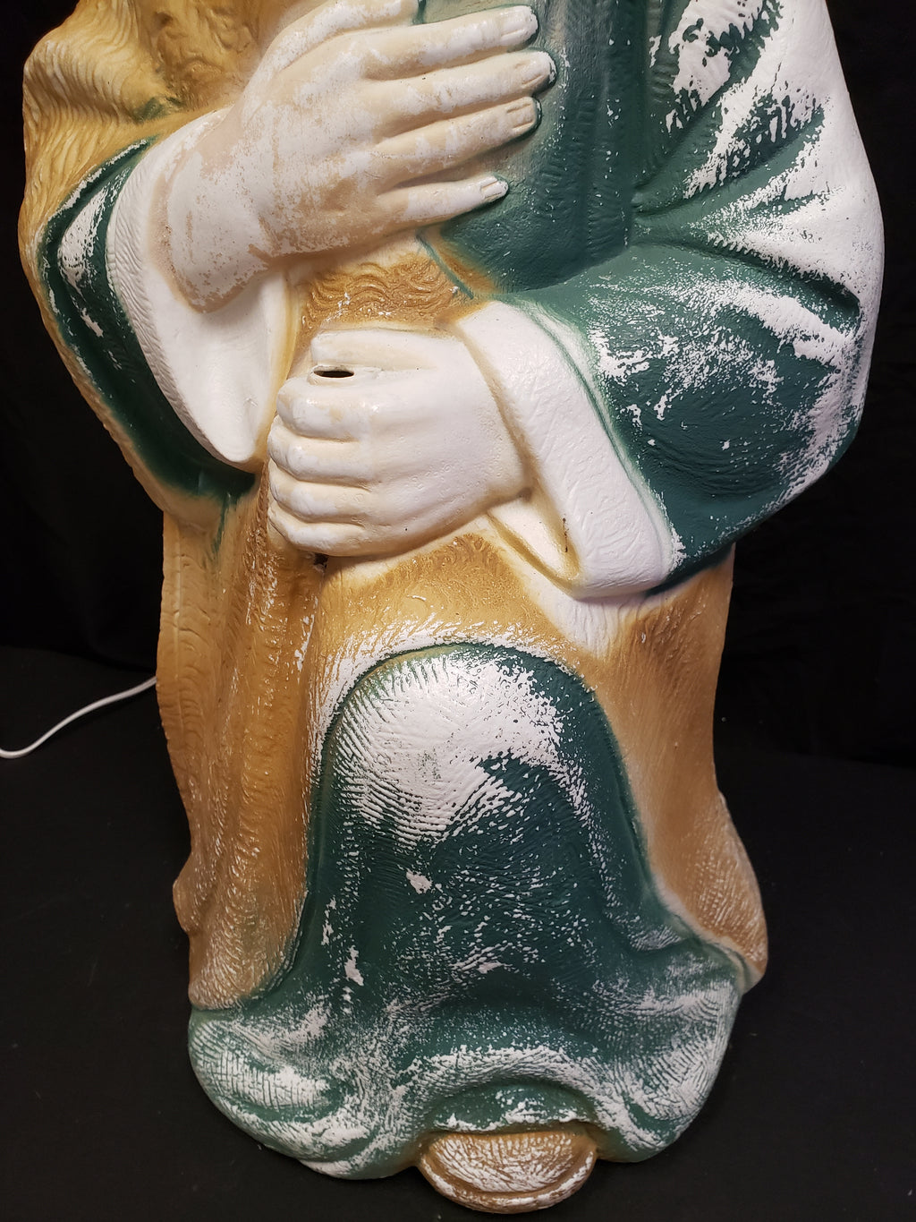 Vintage Christmas Outdoor Green Joseph NO STAFF Blow Mold 27" (lot 2259)
