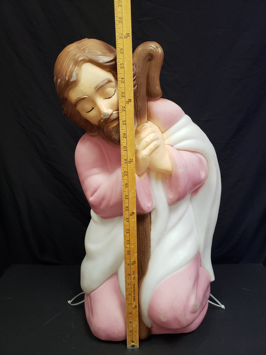 Vintage Christmas Nativity Outdoor Joseph Blow Mold 27"(lot 2251)