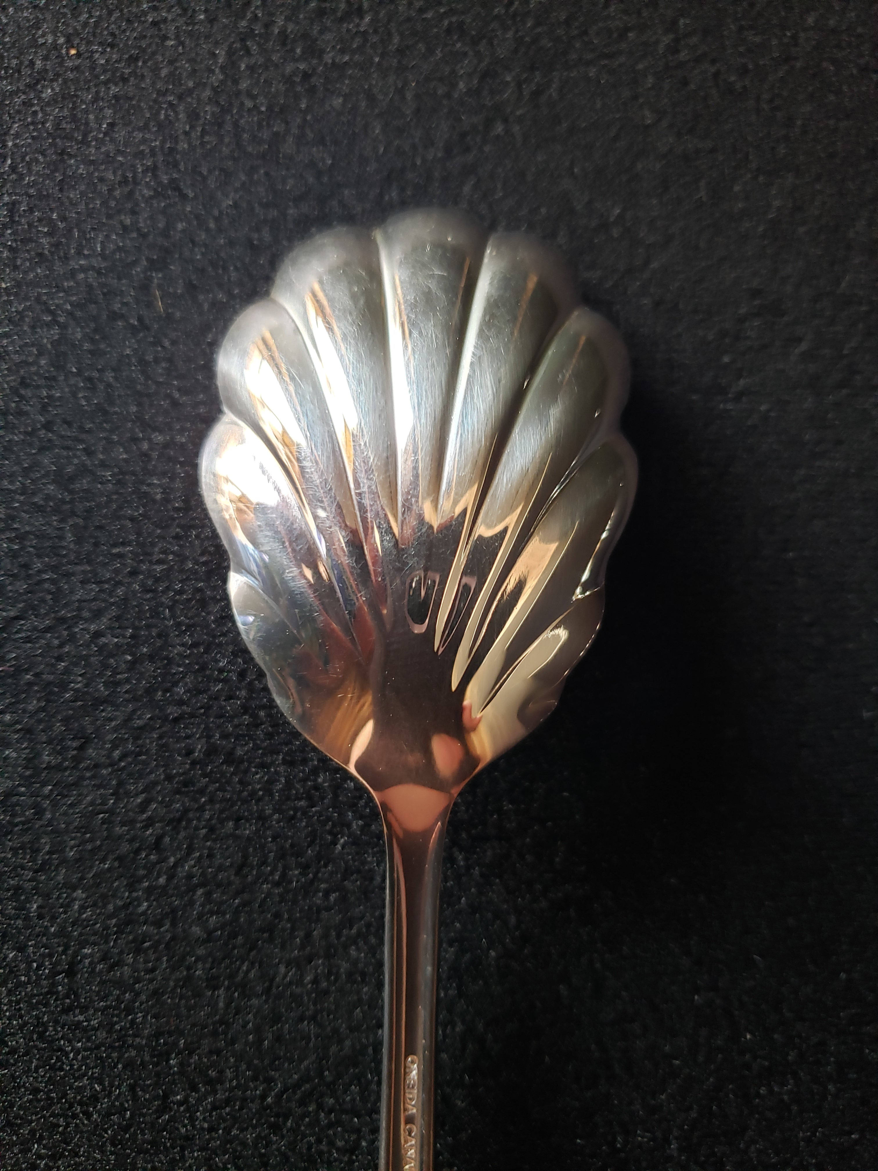 Vintage Oneida Silverplated 2 piece Party Dessert Set Tray Spoon (lot 2169)