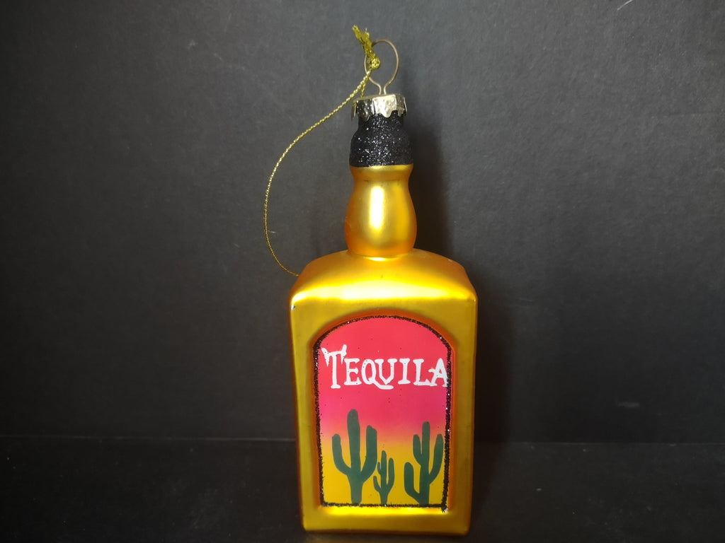 Christmas Tree Tequila Bottle Ornament (lot 2922c)