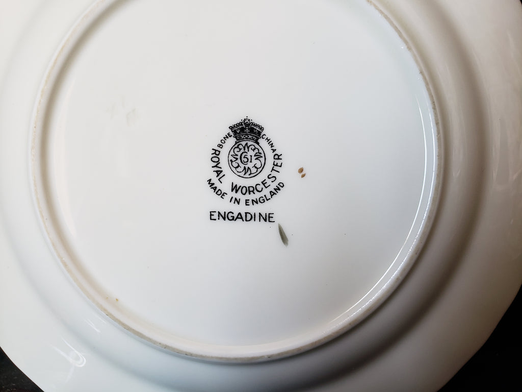 Vintage Royal Worcester Engadine Bread or Dessert Plate 6" (lot 2128)