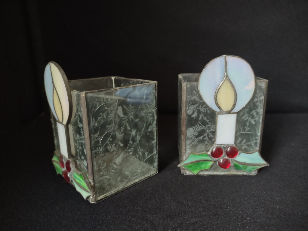 Christmas Candle Holders Plastic (lot 1715)