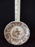 Vintage Johnson Brothers Saucer Windsor Ware Wild Turkeys Brown (Lot 5538)