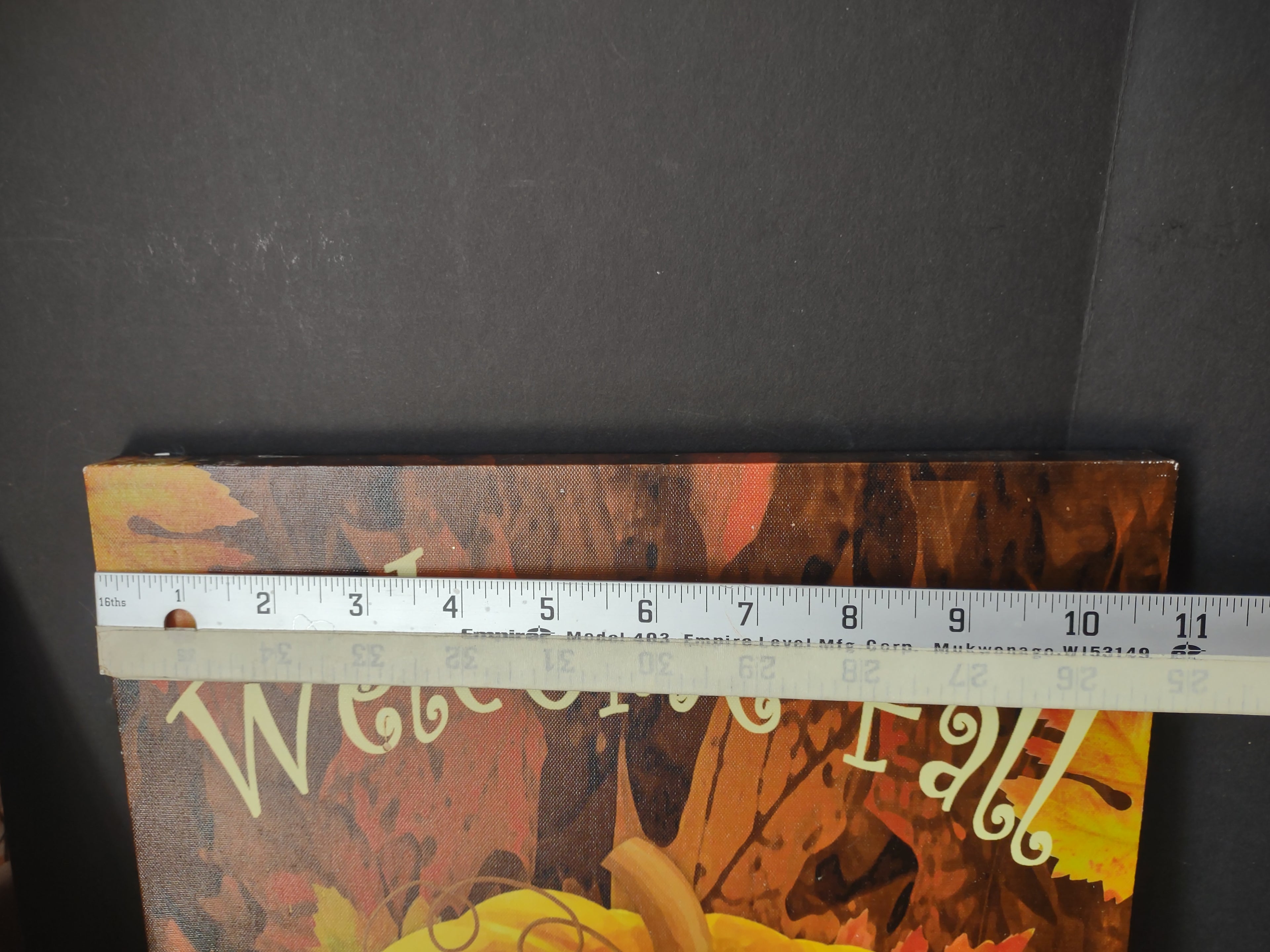 Thanksgiving Fall Picture Wall Decor Pumpkin Mums ONE Lights Up (lot 3096)