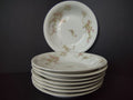 Haviland Limoges 8 x Small Bowl Rose White Purple Flower Moss (lot 900)