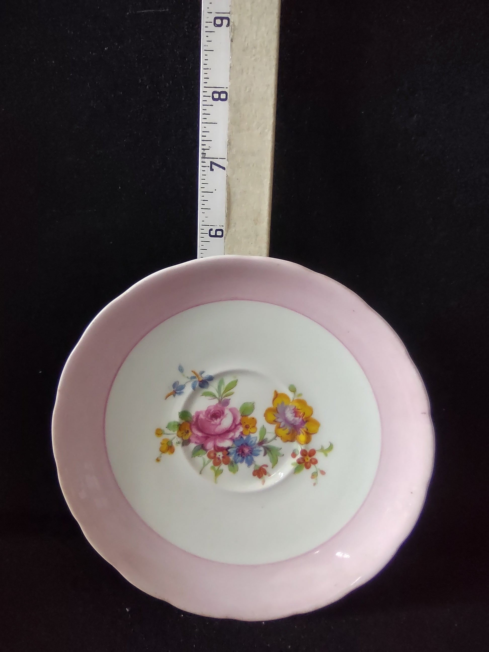 Vintage Copeland Grosvenor Saucer Floral Pink English Countryside (Lot 5802)