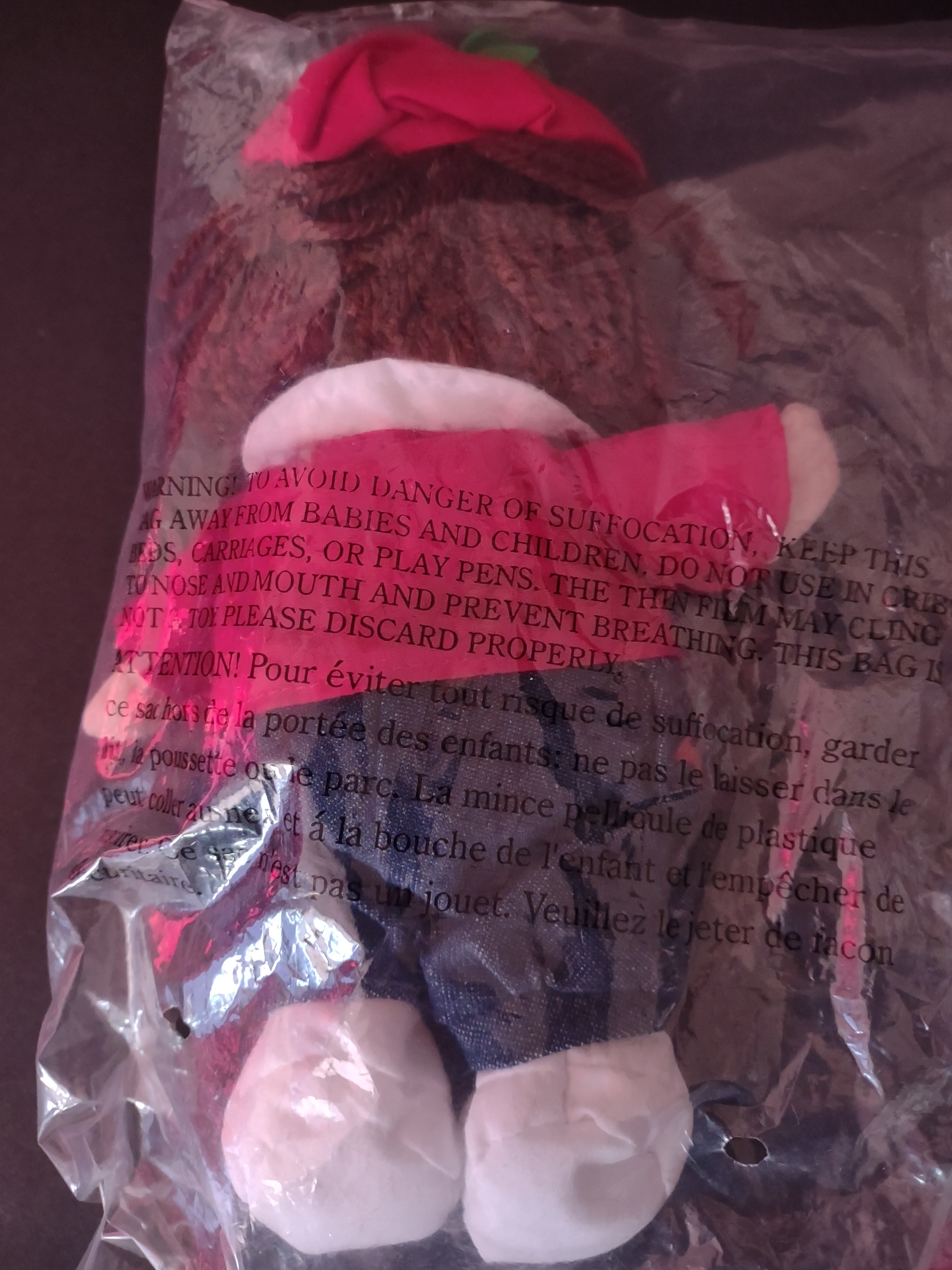 Vintage Campbells Soup Kids Beanbag Plush Toys Straw Hat Beret Set Of 2(Lot 4735