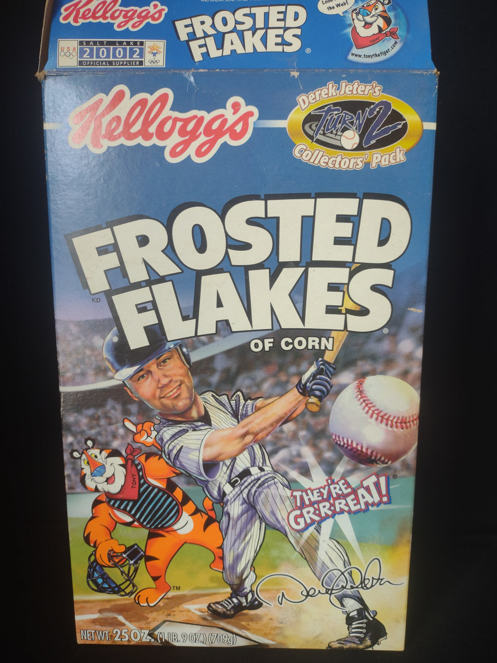 Vintage CollectibleKellogg's Frosted Flakes Empty Box Derek Jeter (lot 2171)
