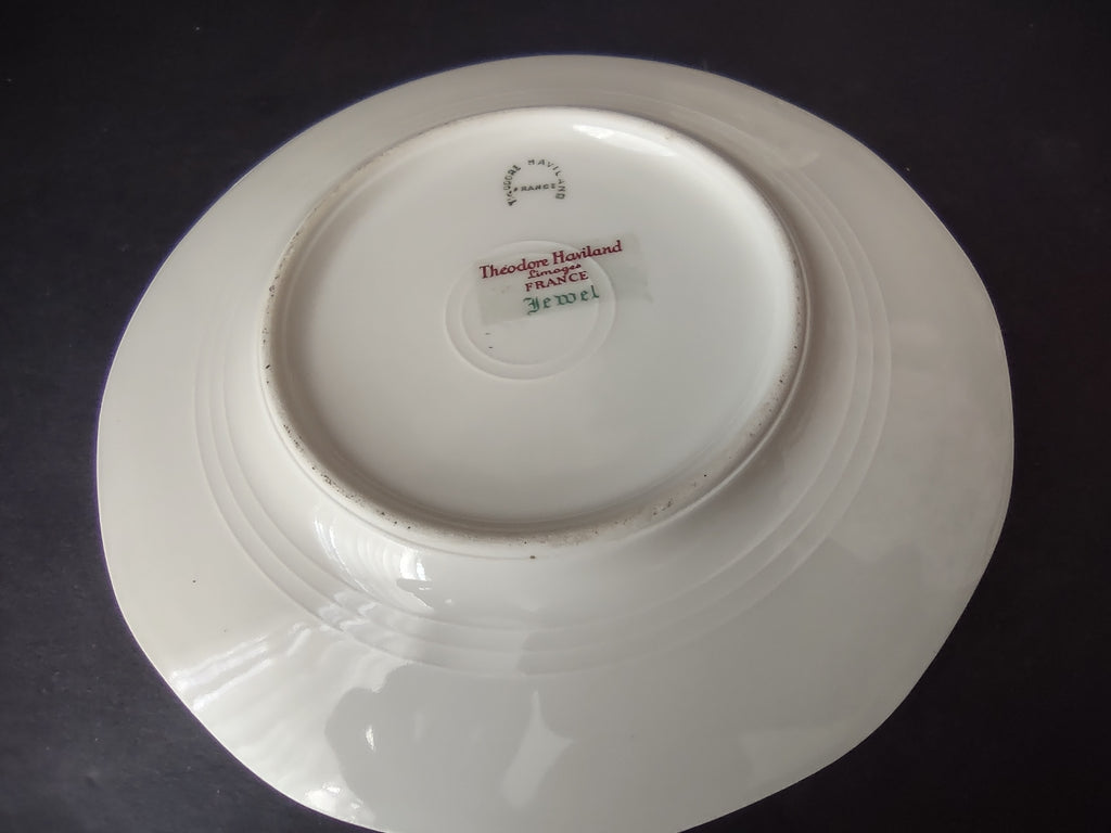 Haviland Limoges 8 x Yellow Jewel Bread Butter Plate Floral (lot 830)