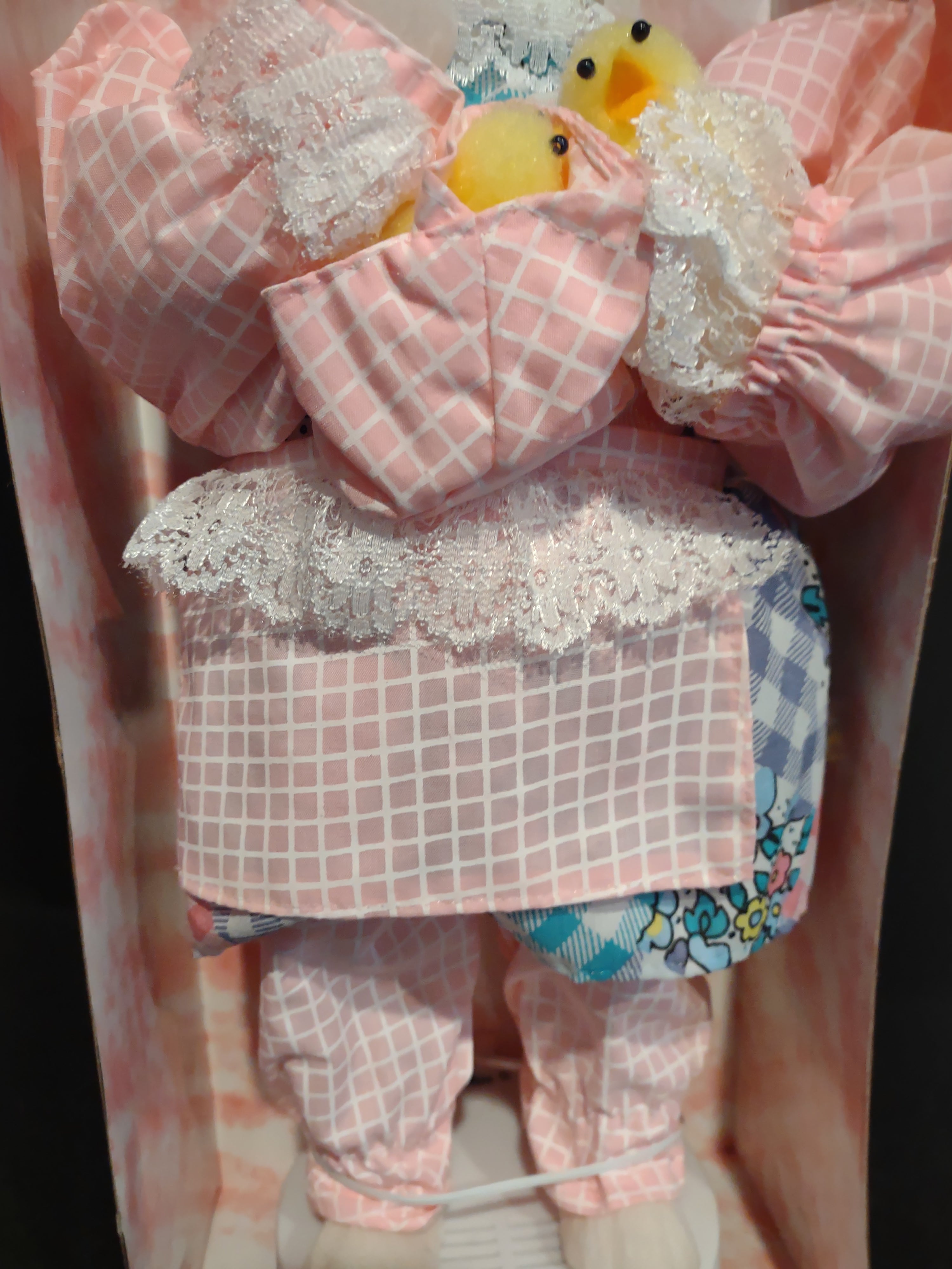 Dandee Musical Animated Girl Pink Bunny Rabbit Easter (lot 2550c)
