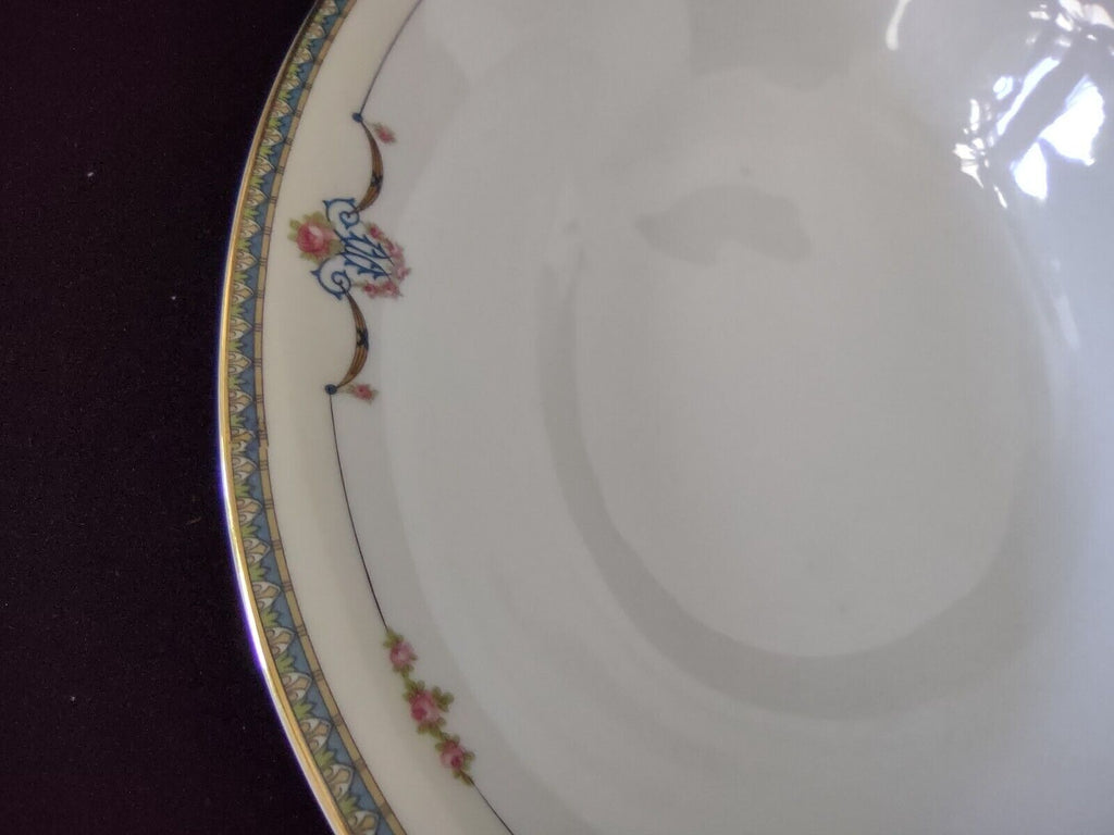 Noritake Laureate Oval Vegetable Serving Dish Gold Trim (lot 303)