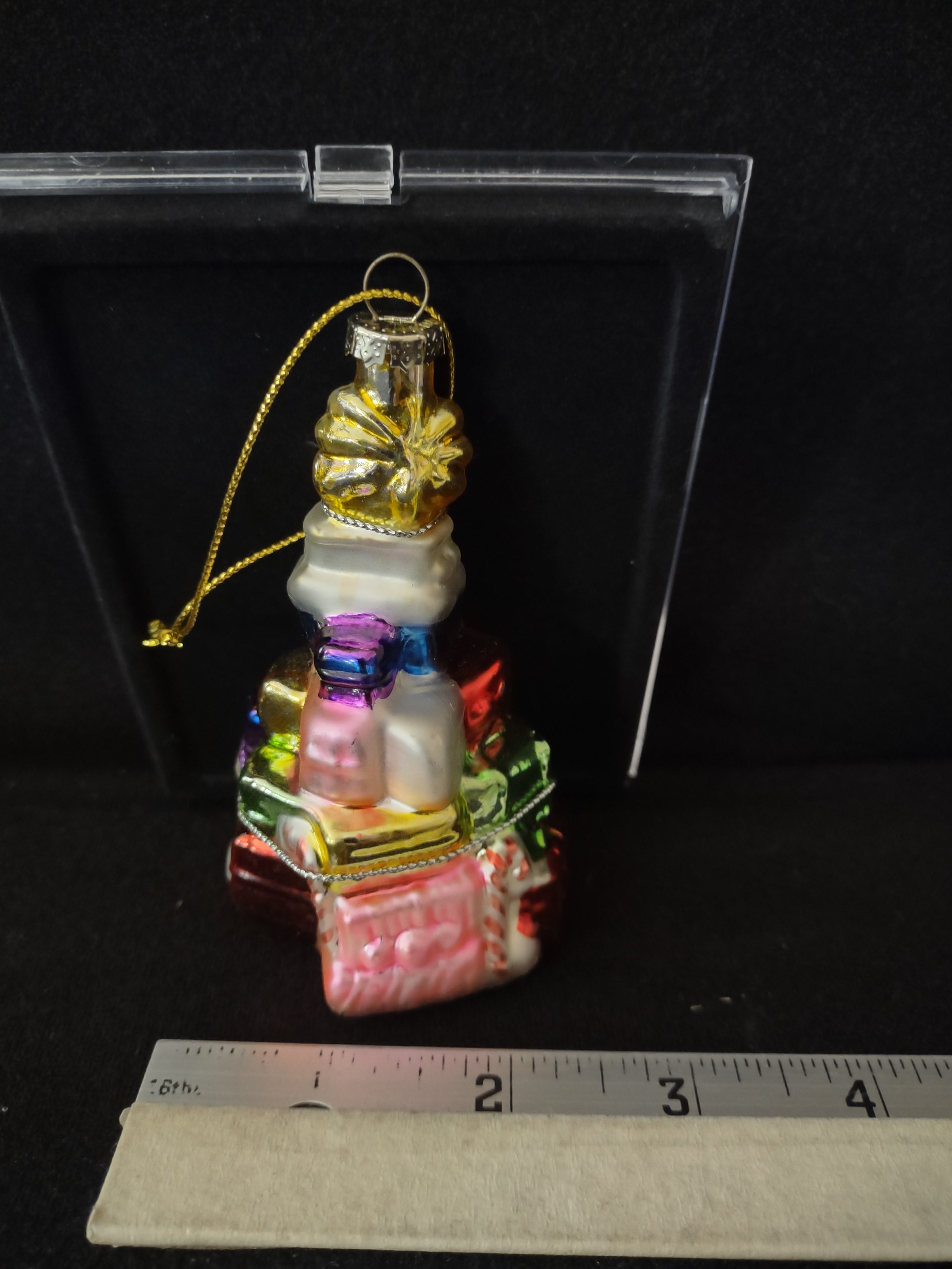 Vintage Christmas Glass Ornament Gift Tree (Lot 4049)