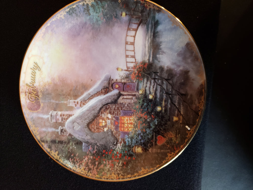 Thomas Kinkade Plate Simpler Times Bradford Exchange