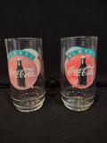 Vintage Coca-Cola Always Drinking Glass Tumbler x 2 (lot 5416)