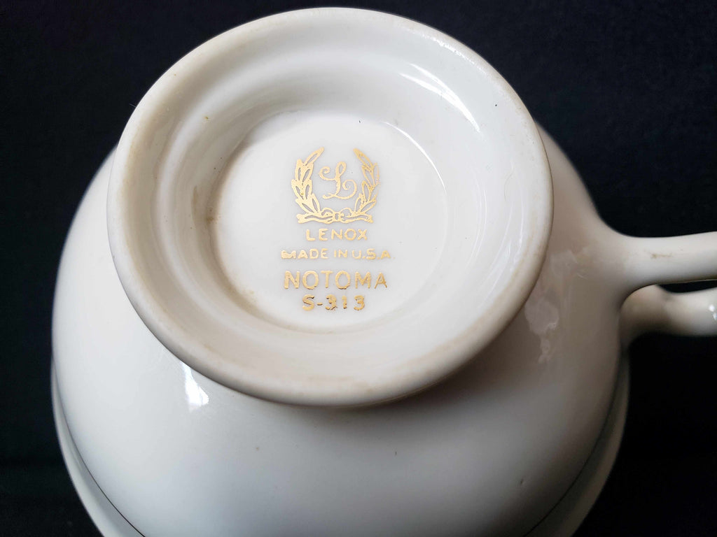 Vintage Lenox Notoma S-313 Tea Cup ONLY (lot 1952)