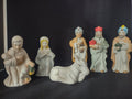 Vintage Christmas Porcelain Nativity Set NO BABY JESUS (lot 2437)