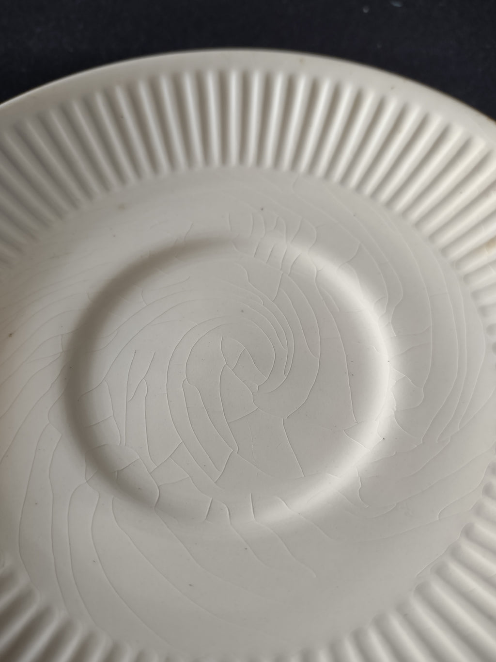 Vintage Johnson Brothers Saucer Ironstone Athena Set Of 2 IMPERFECT (Lot 5655)