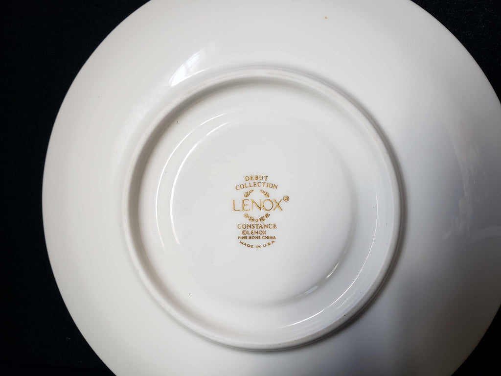 Vintage Lenox Debut Collection Constance Fine Bone Saucer ONLY (lot 1911)