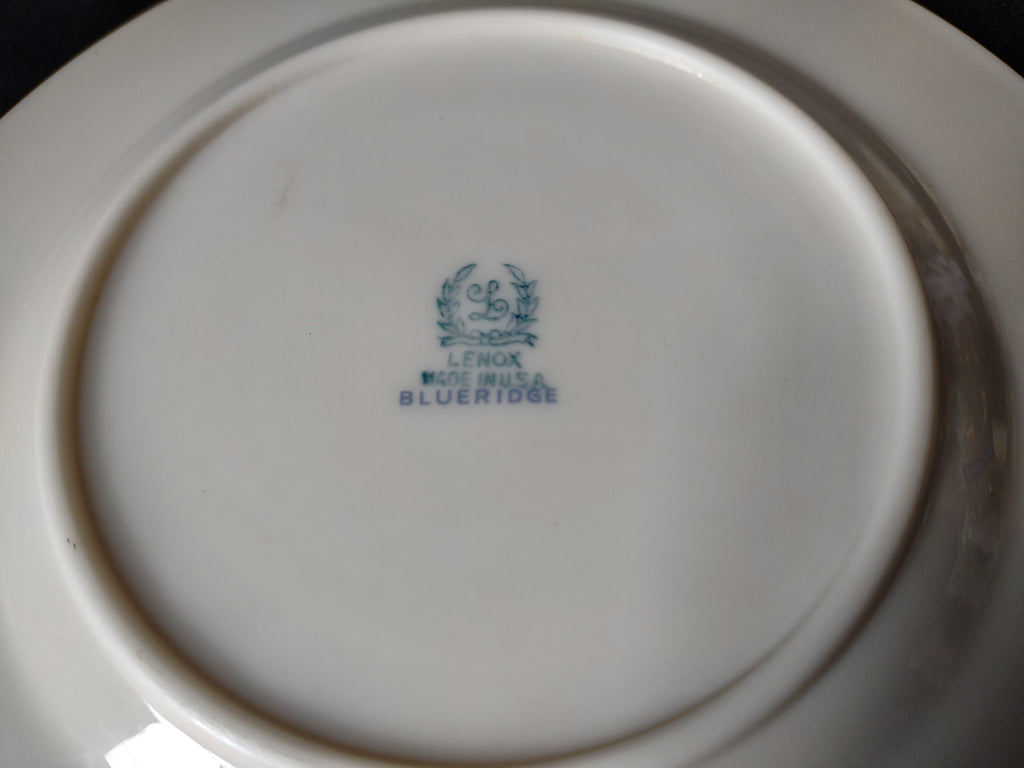 Vintage Lenox Cup Liner ONLY Blue Ridge Blue Stamp (lot 1791)