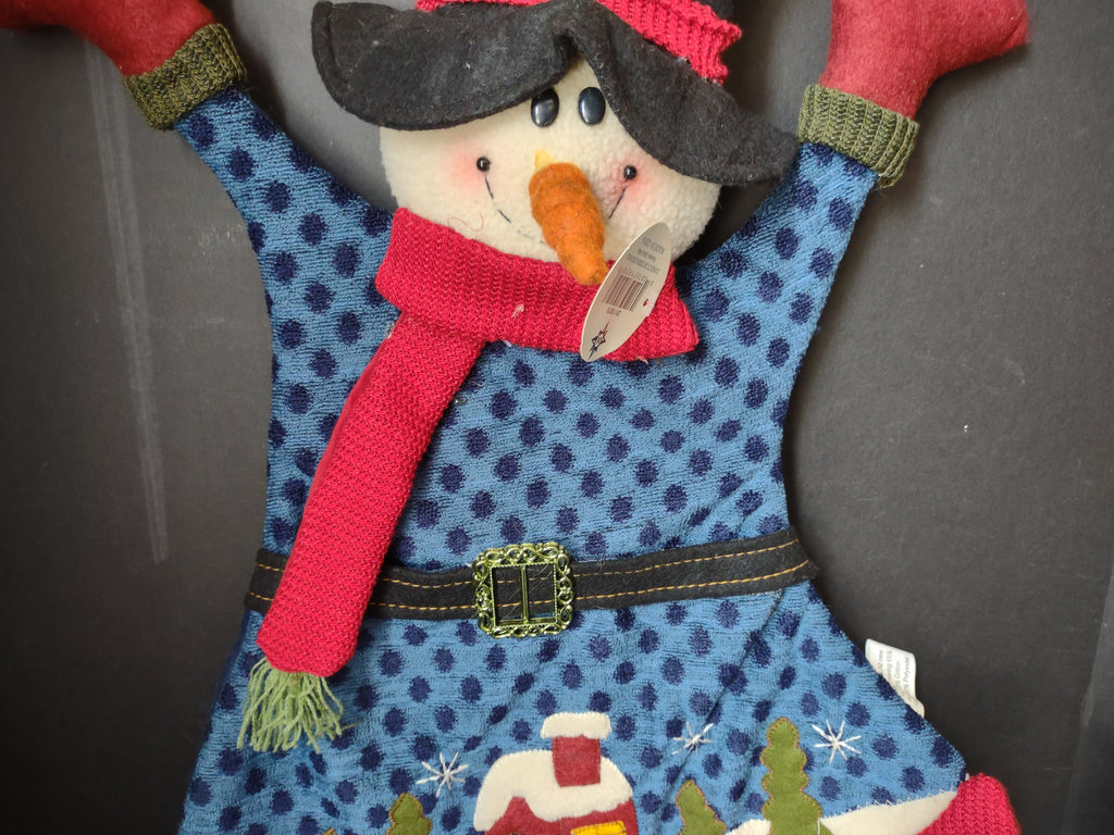 Christmas Let It Snow Snowman Wall Door Sign 28" (lot 3046j)
