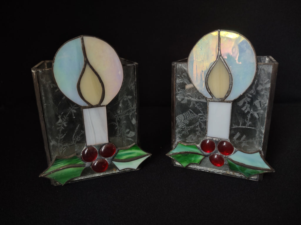 Christmas Candle Holders Plastic (lot 1715)