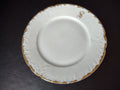 Wm. Guerin Limoges Dinner Plate Gold Trim French Chick Monogramm S (lot 985)