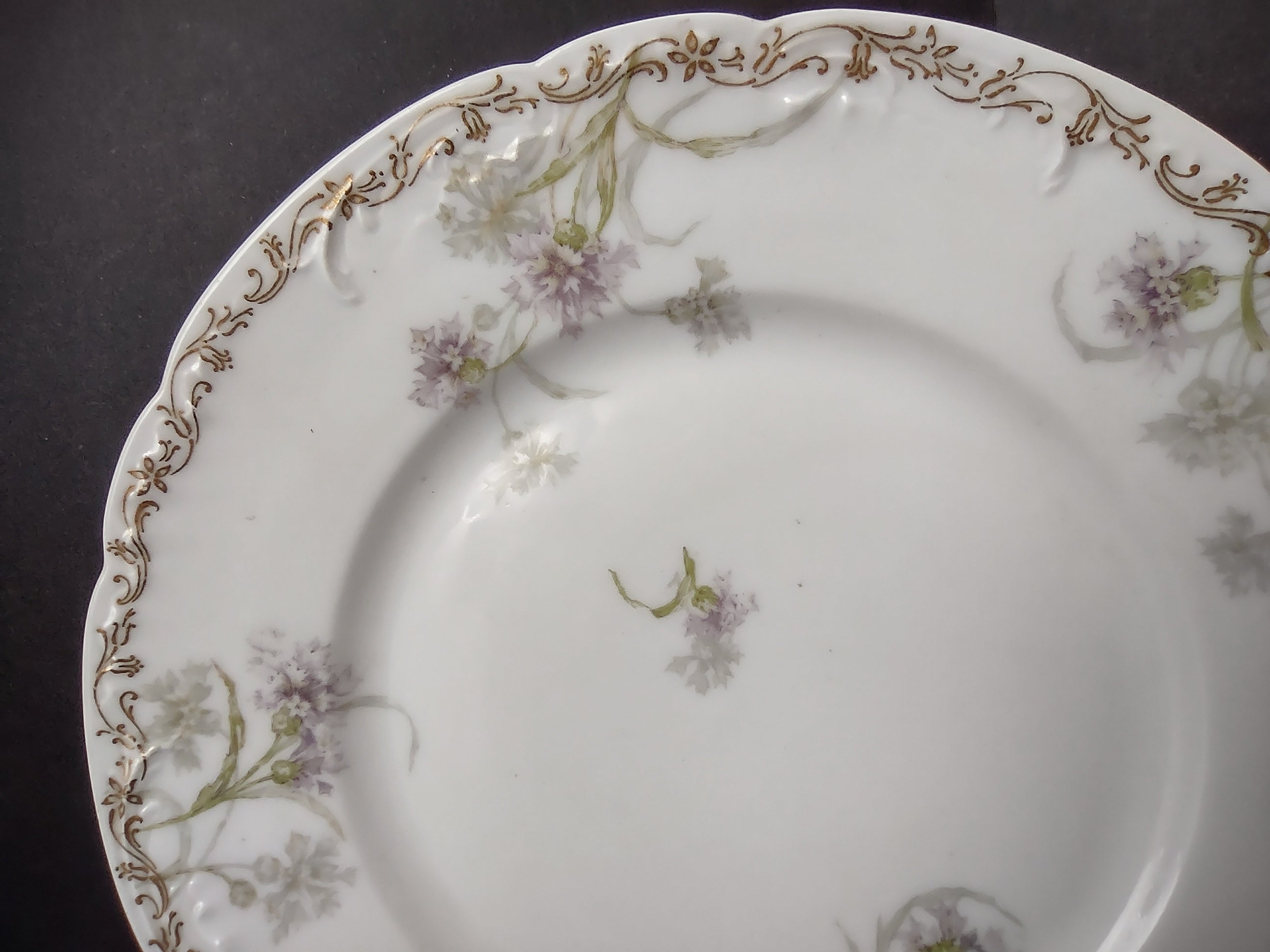 Haviland Limoges Dinner Plate Cornflower French Chic (lot 992)