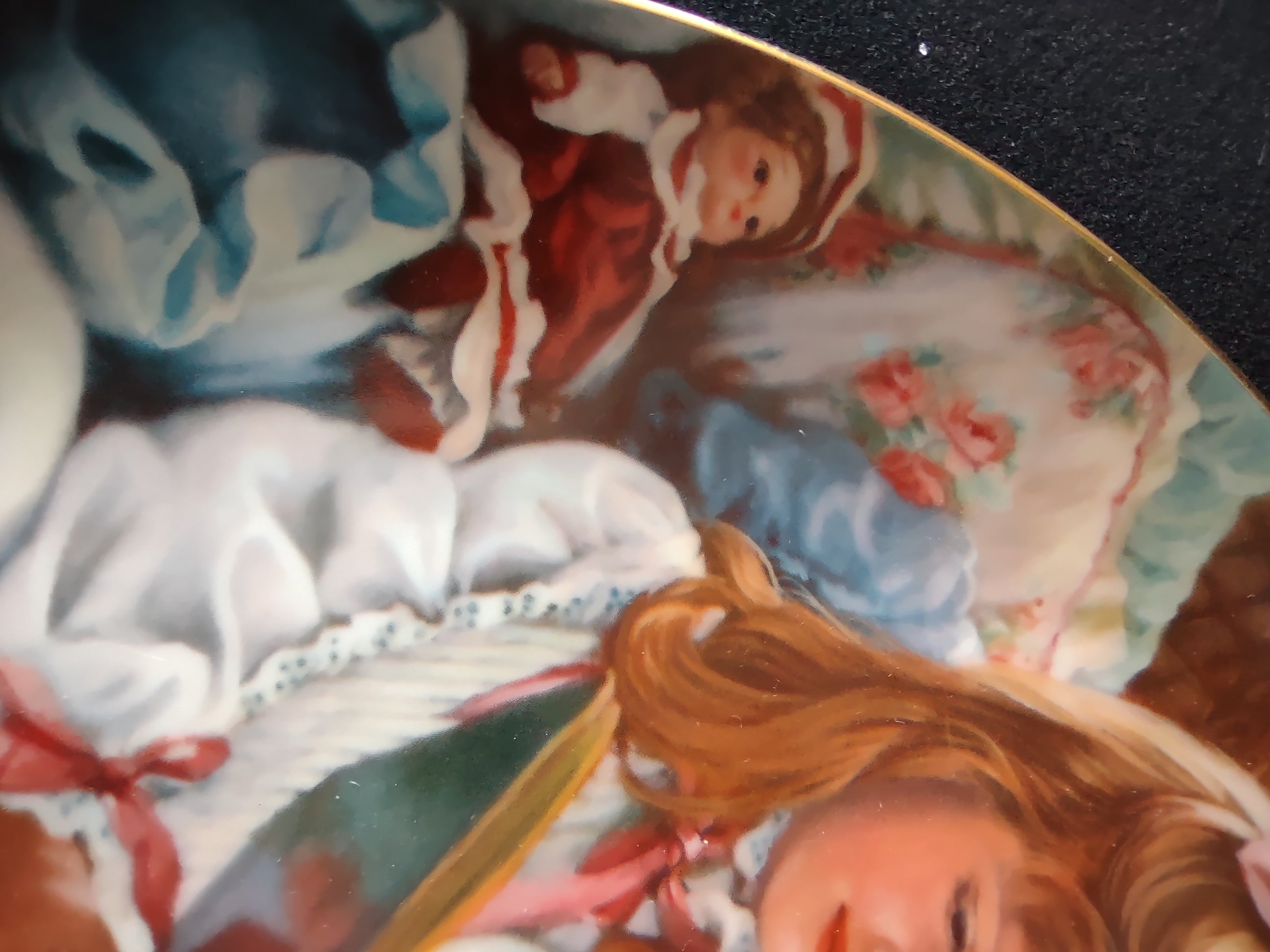 Vintage Barefoot Children Collector Plate 1st Issue Night-Time Story (Lot 5185)