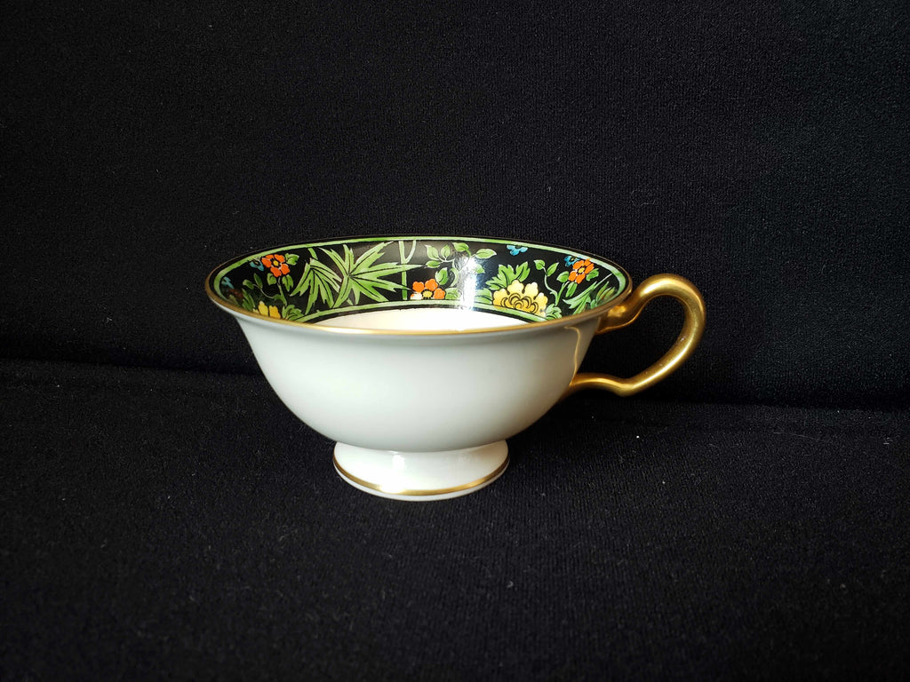 Vintage Lenox Black Rim Tea Cup ONLY (lot 1954)