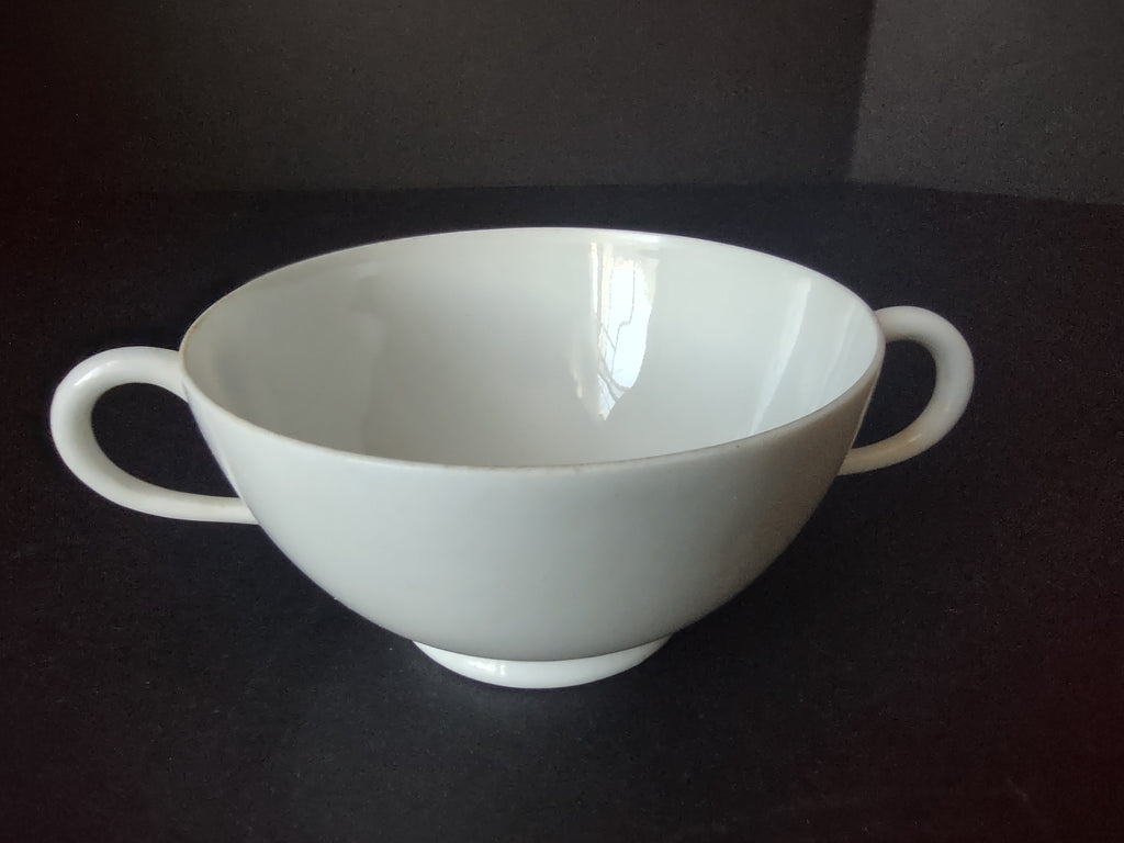 Limoges Porcelain Bouillon Cup ONLY Plain White (lot 1076)