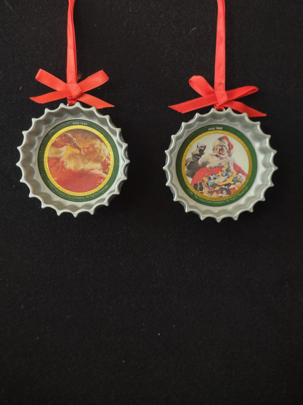 Coca Cola Trim A Tree 1948 1949 Ornaments (Lot 3333)