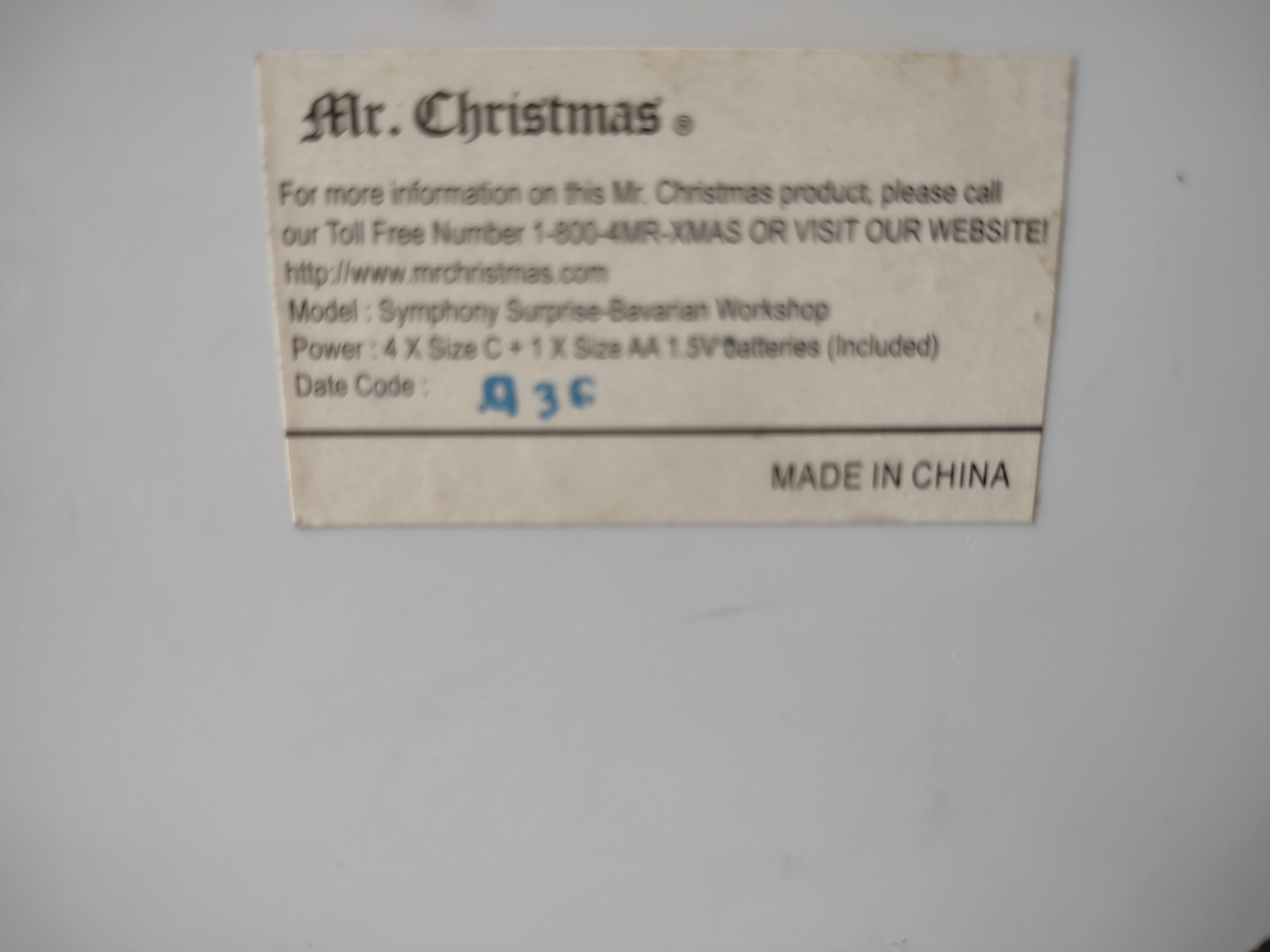 Vintage Mr. Christmas Bavarian House for PARTS ONLY (lot 3464)