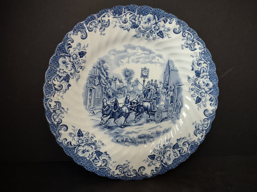 Vintage Ironstone Coaching Scenes Johnson Bros Dinner Plate (lot 5562)