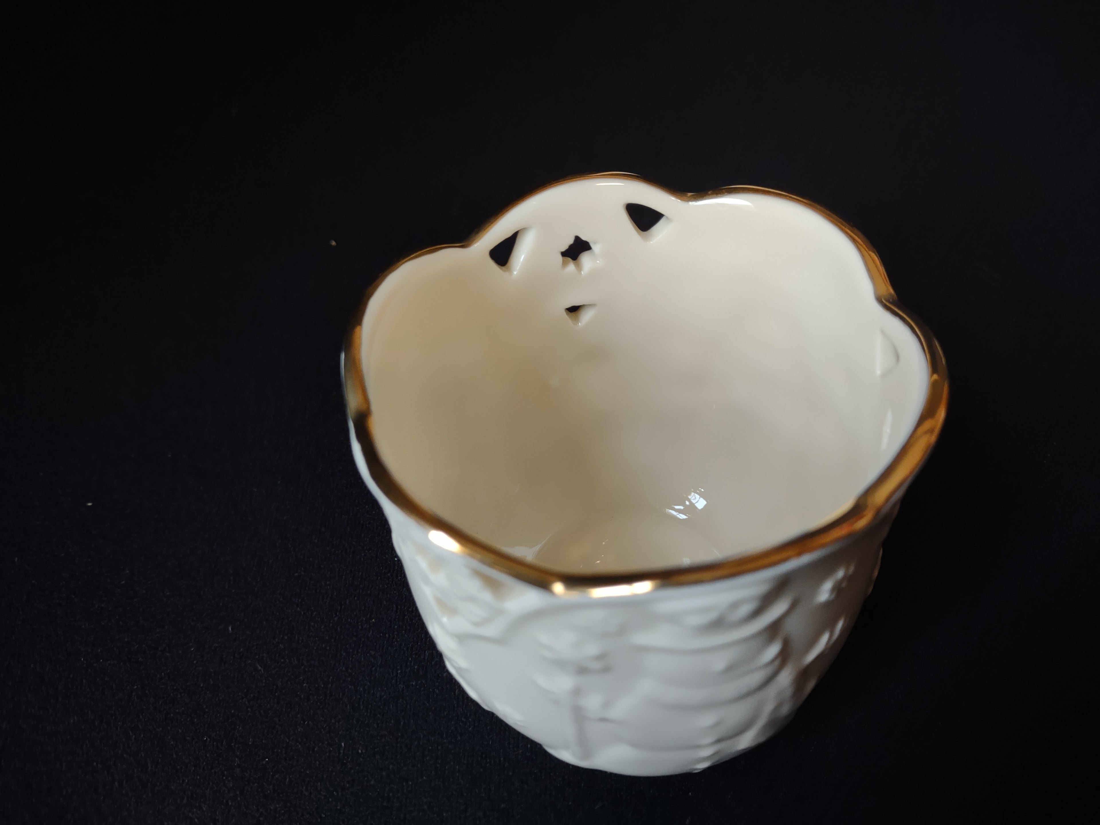 Lenox Merry Lights Snowman Votive Tea Candle Holder (lot 1631)