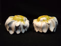 Vintage Salt and Pepper Shaker Ceramic Daisy Made in Italy (lot 5376)