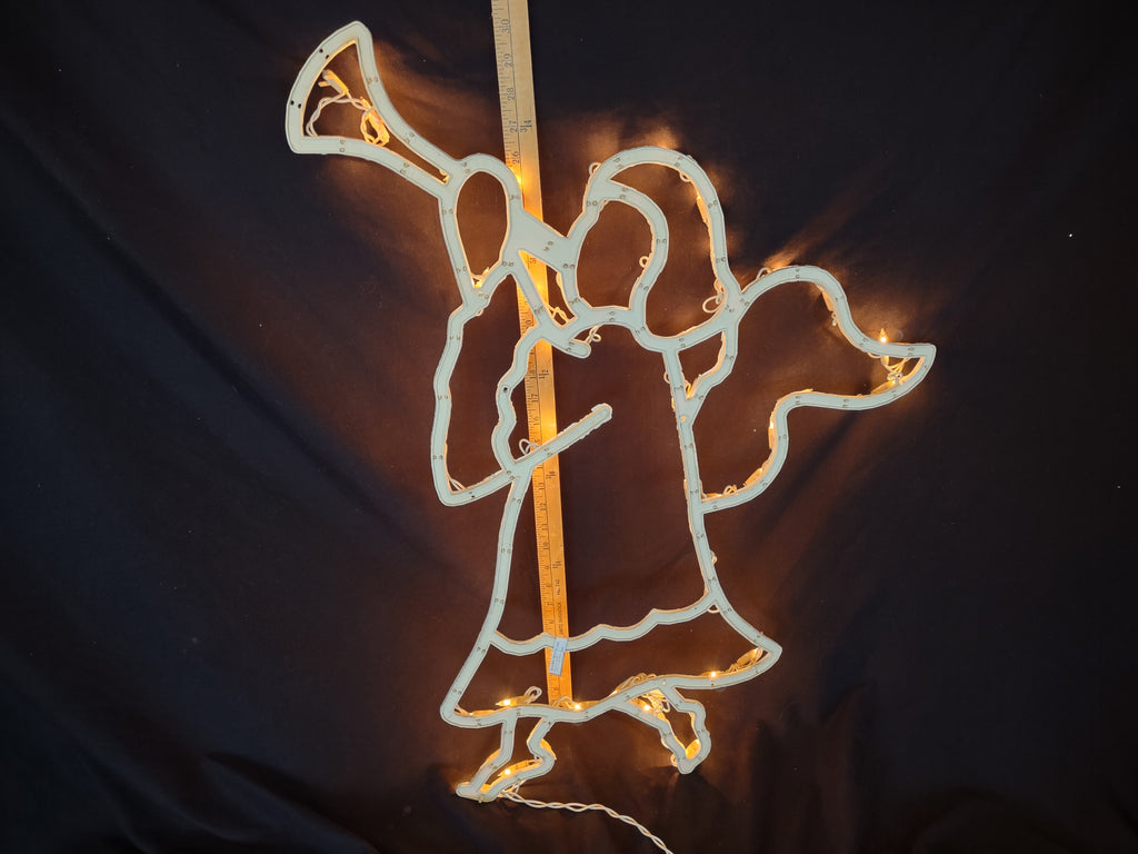 Vintage Christmas Angel Window Light Sculpture 30" (lot 3154c)
