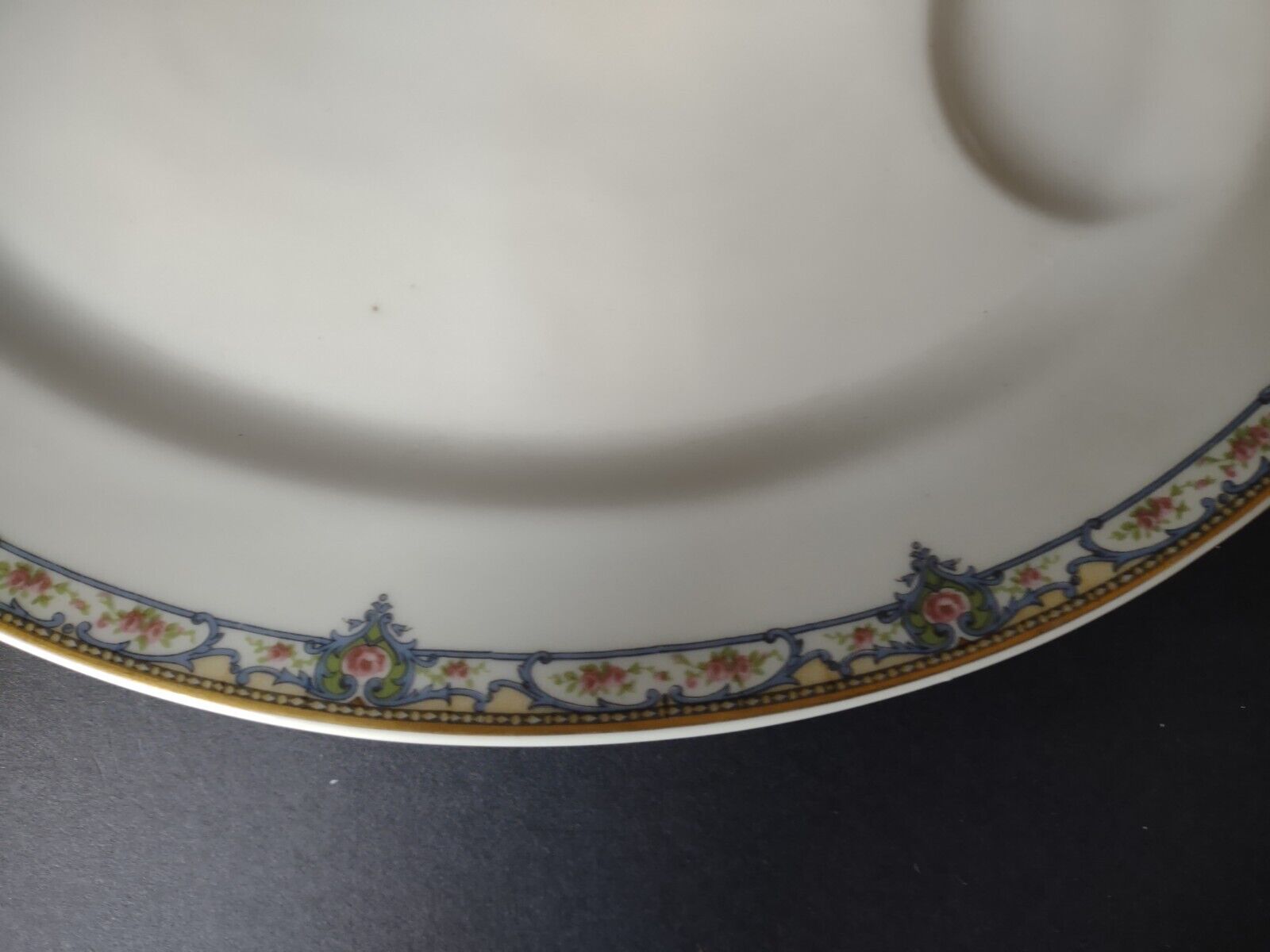Haviland Limoges Gold Trim Serving Platter 13-1/2" (lot 341)
