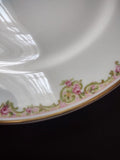 Haviland Limoges Gold Green & Pink Rose Trim Salad Luncheon White Plate (lot 685