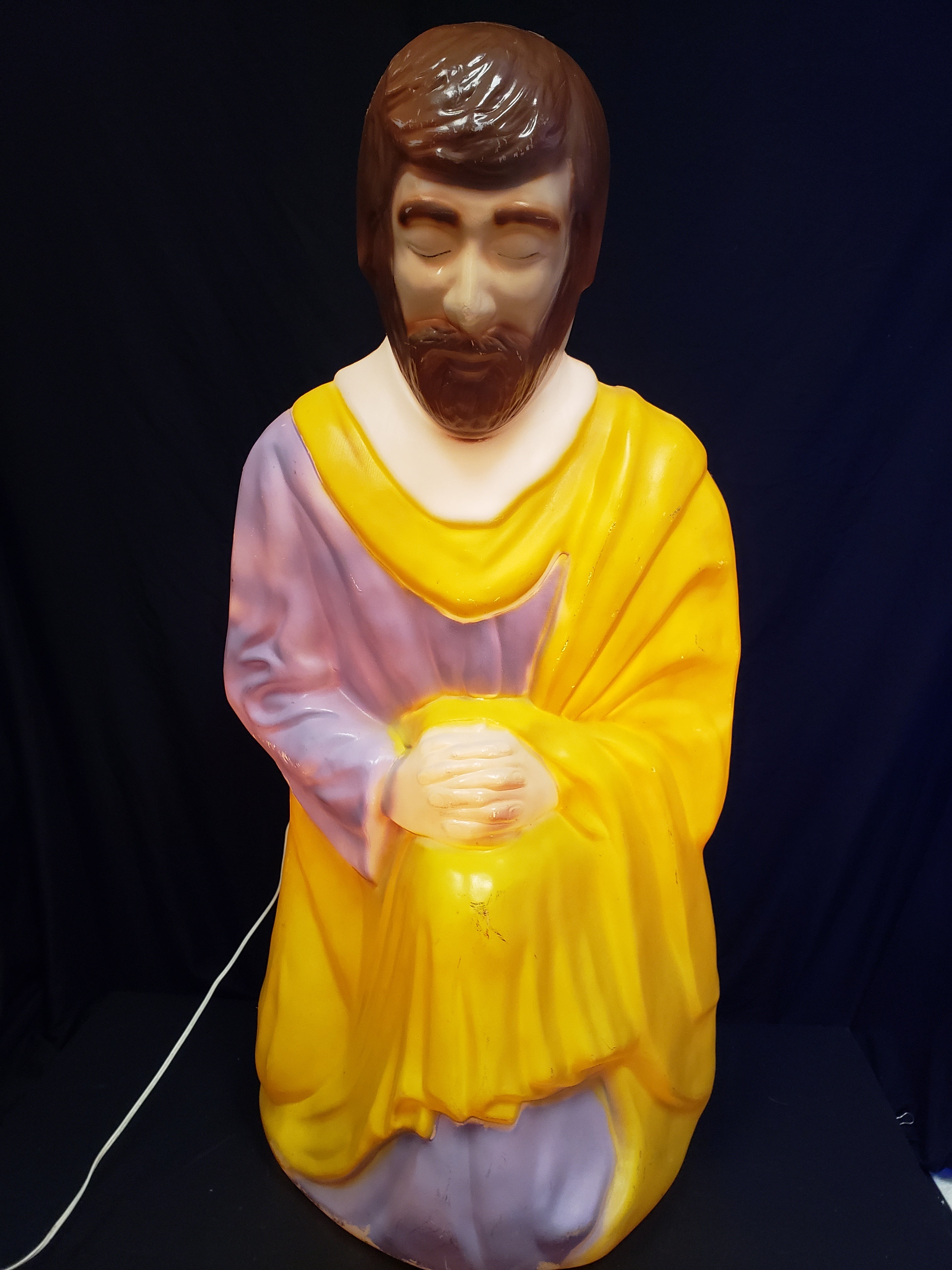 Vintage Christmas Nativity Large Joseph Blow Mold XL Rare 40" (lot 2254)