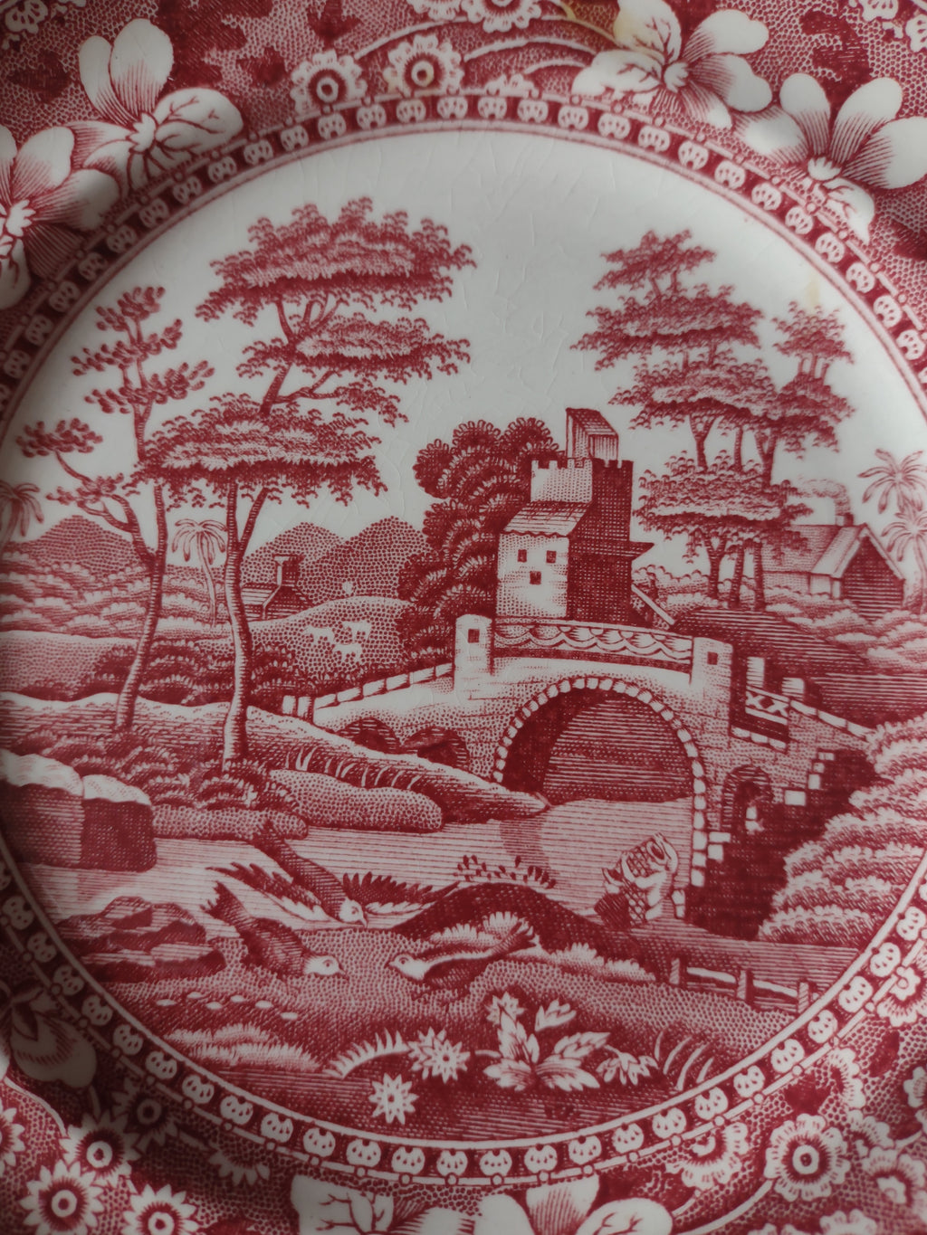 Vintage Copeland Bread Butter Plate Spode Tower Pink Set Of 2 (Lot 5820)