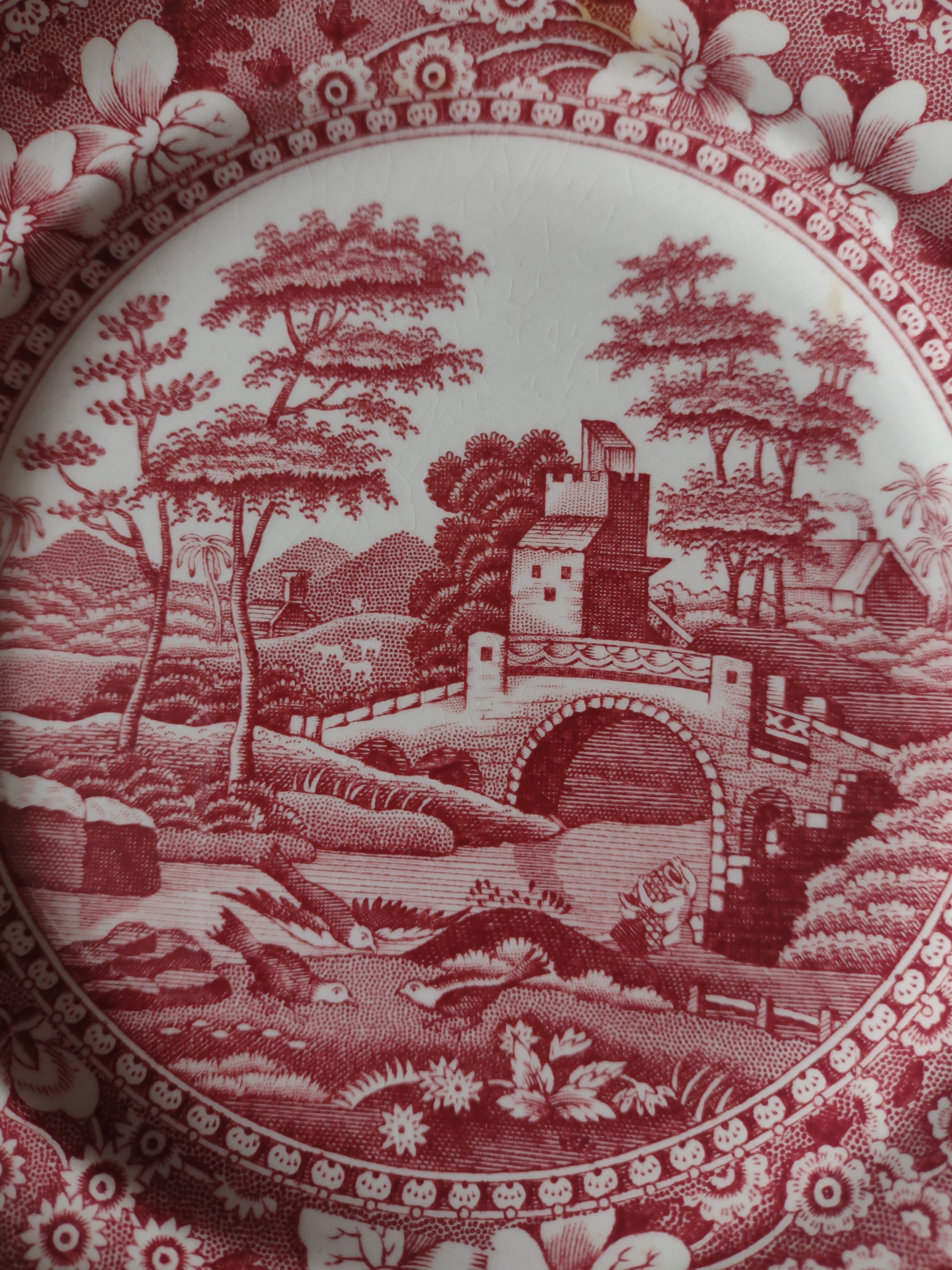 Vintage Copeland Bread Butter Plate Spode Tower Pink Set Of 2 (Lot 5820)