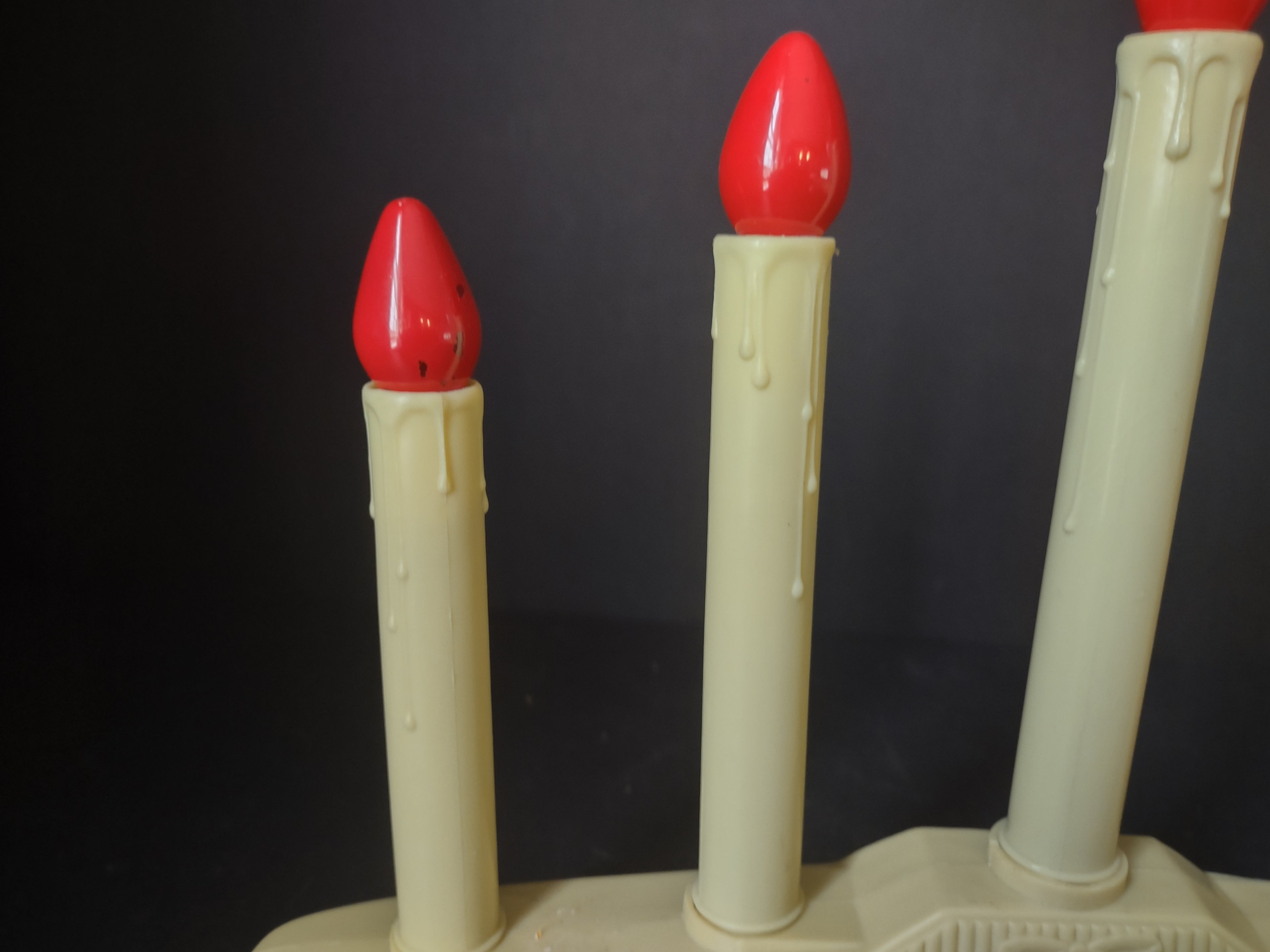 Set 2 Christmas Window 5 Candle Drip Candle Bell Candelabra Candolier (lot 2301)