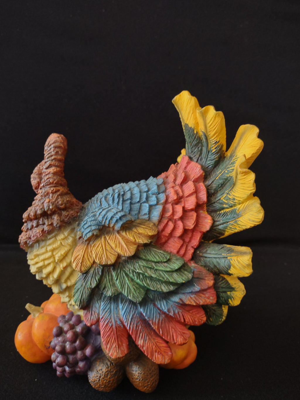 Thanksgiving Fall Polyresin Holiday Turkey X 2 (Lot 3131)