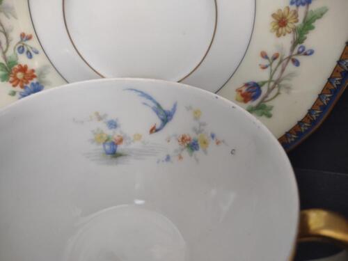 Haviland Limoges Chinon Bouillon Cup & Saucer ( lot 779)