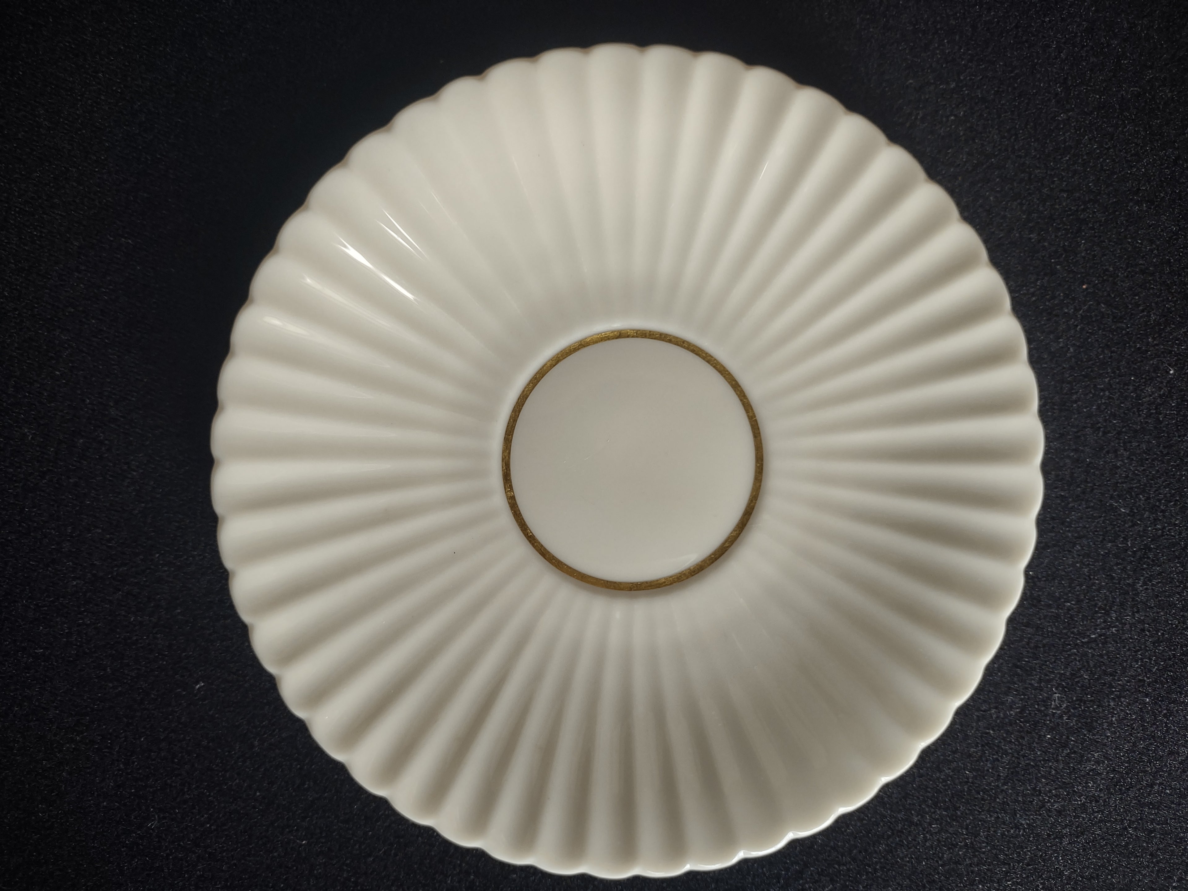 Vintage Lenox Cream Gold Trim Saucer ONLY (lot 1876)
